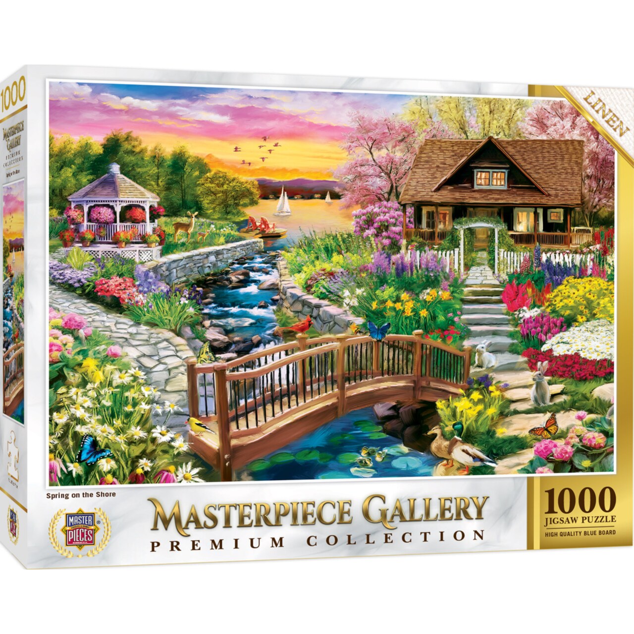Masterpieces 1000 Piece Jigsaw Puzzle - White Dove Farm - 26.8"x19.3"